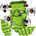 Frankenstein Spiders Pets Cartoon