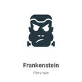 Frankenstein vector icon on white background. Flat vector frankenstein icon symbol sign from modern fairy tale collection for