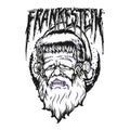 Frankenstein zombie santa claus hat monochrome Royalty Free Stock Photo