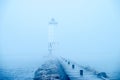 Frankfort Lighthouse, Michigan Royalty Free Stock Photo