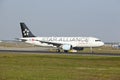 Frankfurt Airport - Airbus A320-214 of Austrian Airlines takes off