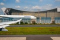05/26/2019. Frankfurt Airport, Germany. Airbus by Lufthansa Technik maintenance hangar.