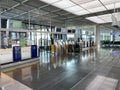 Frankfurt airport. Lufthansa boarding gate desk