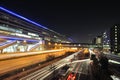 Frankfurt Airport. Train terminal in night