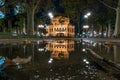 Frankfurt Alte Oper old opera with fountain at night