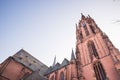 The Frankfurt Cathedral from bottom to top view