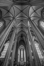 Frankfurt Cathedral Saint Bartholomeus Frankfurter Dom in Roemerberg. Interior Wide Angle view