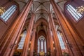 Frankfurt Cathedral Saint Bartholomeus Frankfurter Dom in Roemerberg. Interior Wide Angle view