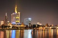 Frankfurt night panorama