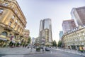 Frankfurt downtown with Mercedes Building and Eurotower