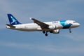 SATA Azores Airlines Airbus A320 CS-TKJ passenger plane landing at Frankfurt Airport