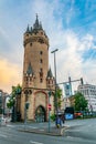 FRANKFURT, GERMANY, AUGUST 18, 2017: View of the Eschenheimer gate in Frankfurt, Germany Royalty Free Stock Photo