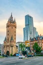 FRANKFURT, GERMANY, AUGUST 18, 2017: View of the Eschenheimer gate in Frankfurt, Germany Royalty Free Stock Photo