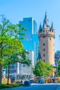 FRANKFURT, GERMANY, AUGUST 18, 2018: View of the Eschenheimer gate in Frankfurt, Germany Royalty Free Stock Photo