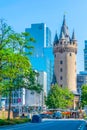 FRANKFURT, GERMANY, AUGUST 18, 2018: View of the Eschenheimer gate in Frankfurt, Germany Royalty Free Stock Photo