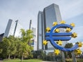 Frankfurt Germany European Central Bank ECB EZB Royalty Free Stock Photo