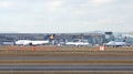 FRANKFURT, GERMANY - FEB 28th, 2015: The Lufthansa Boeing 747 - MSN 28287 - D-ABVT, named Rheinland Pfalz going to take