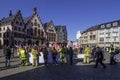 Worker`s demonstrations in Romerberg Frankfurt