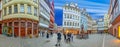 people visit new old reconstructed town in Frankfurt Royalty Free Stock Photo