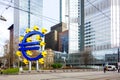 Frankfurt, Germany - January 27 : Euro Sign. European Central Ba