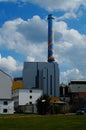 View of the Heddernheim waste incineration plant, Frankfurt, Germany.
