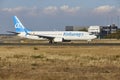 Frankfurt Airport Fraport - Boeing 737-8K5 of Air Europa takes off Royalty Free Stock Photo