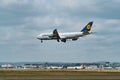 FRANKFURT,GERMANY: JUNE 23, 2017: Boeing 747 LUFTHANSA. Royalty Free Stock Photo