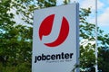 Sign of a 'jobcenter' in Frankfurt, Germany.