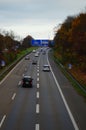 The A66 federal motorway cuts through the Frankfurt district of Bockenheim.