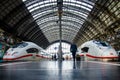 Frankfurt, Germany - October 13, 2023: Intercity Express (commonly known as ICE) is a high-speed rail system in Germany.