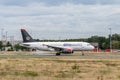 Frankfurt Germany 11.08.19 Oneworld Royal Jordanian Airlines Airbus A319 JY-AYP plane start departure Frankfurt Airport