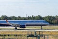 FRANKFURT,GERMANY 11.08.2019 Russian Aeroflot AIRLINES Boeing landing at the fraport airport based in Frankfurt