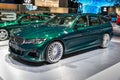 FRANKFURT, GERMANY - SEP 11, 2019: BMW Alpina B3 Touring Allrad car model showcased at the Frankfurt IAA Motor Show 2019