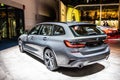 Mineral gray all new BMW 3 Series Touring Station Wagon 330d, IAA, 7th gen G21 THE 3 produced by BMW