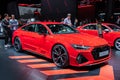 FRANKFURT, GERMANY - SEP 10, 2019: New 2020 Audi RS7 Sportback car model showcased at the Frankfurt IAA Motor Show 2019 Royalty Free Stock Photo