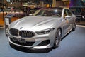 FRANKFURT, GERMANY - SEP 11, 2019: New BMW 8 Series luxury sports car model showcased at the Frankfurt IAA Motor Show 2019 Royalty Free Stock Photo