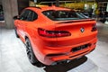 FRANKFURT, GERMANY - SEP 11, 2019: New BMW X4 M car model showcased at the Frankfurt IAA Motor Show 2019