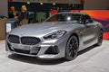 FRANKFURT, GERMANY - SEP 11, 2019: New BMW Z4 Roadster sports car model showcased at the Frankfurt IAA Motor Show 2019 Royalty Free Stock Photo