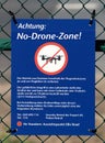 No-Drone-Zone warning sign