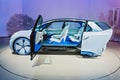 Volkswagen I.D. Concept autonomous electric car VW ID at IAA 2017 Frankfurt Motor Show Royalty Free Stock Photo