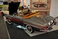 FRANKFURT, GERMANY - SEPT 2019: retro MERCEDES cabriolet, IAA International Motor Show Auto Exhibtion