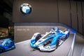 FRANKFURT, GERMANY - September 2019: IAA International Motor Show: BMW iFE. 18 - Formel E electric racing car