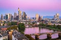 Frankfurt, Germany skyline over the Main River