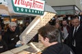 Frankfurt, Germany. 23th Oct, 2017. British Singer-Songwriter James Blunt * 1974 opens Krispy Kreme Shop