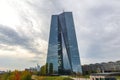 Frankfurt, hesse/germany - 11 10 18: european central bank building in frankfurt germany