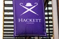 an hackett store sign