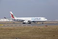 Frankfurt International Airport - SriLankan Airlines Airbus A330 takes off Royalty Free Stock Photo