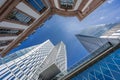 Ground level view of Palais Quartier building complex. Collection Business Center, Frankfurt Nextower,