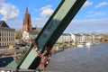 The Frankfurt Love Bridge Royalty Free Stock Photo