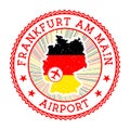 Frankfurt am Main Airport stamp.